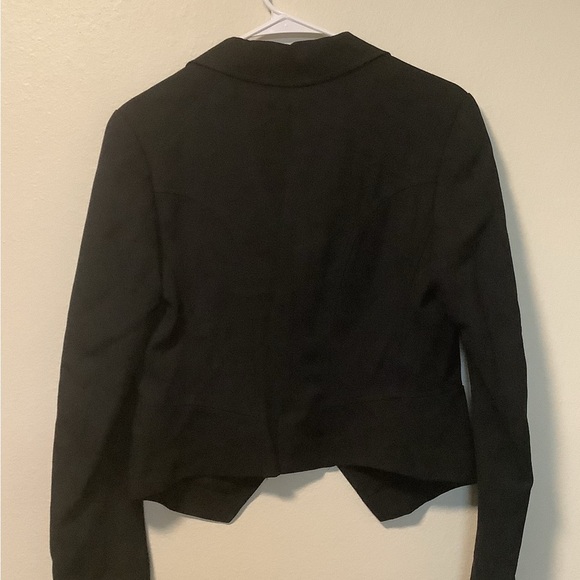 Hache women’s black cropped jacket 100% Lana vergine wool (see photos for size) - Picture 2 of 11